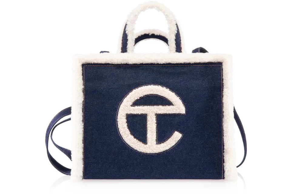 Telfar x UGG Medium Shopping Bag Medium Denim in Cotton with Silver ...