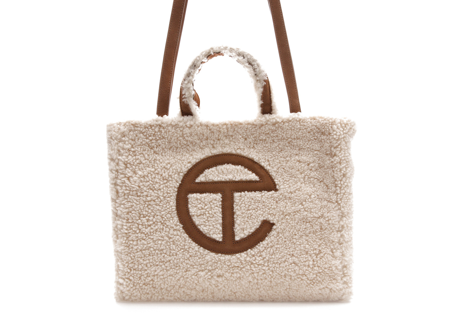Telfar x UGG Reverse Shopping Bag Medium Natural in Sheepskin