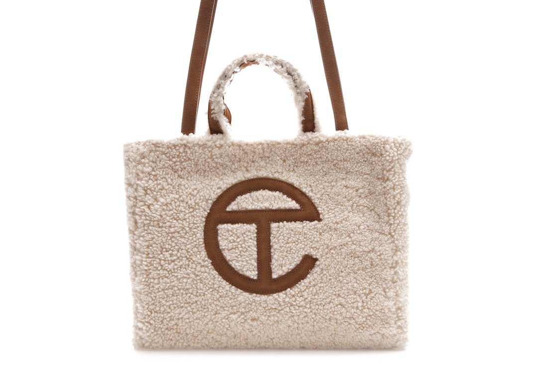 Pre-owned Telfar X Ugg Reverse Shopping Bag Medium Natural