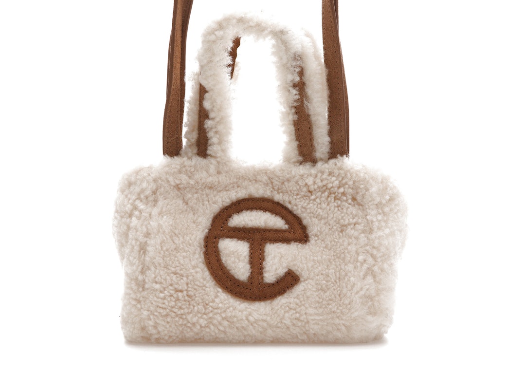 Pre-owned Telfar X Ugg Reverse Shopping Bag Small Natural