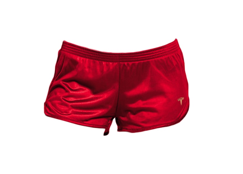 Pre-owned Tesla Women's Short Shorts In Red