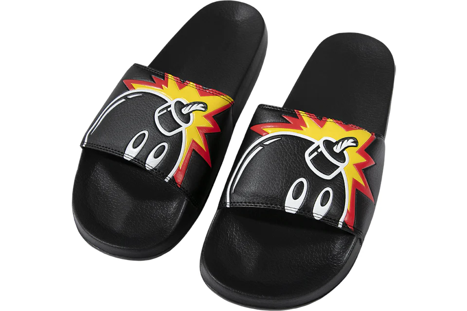 The Hundreds Adam Bomb Slides Black Men's - SS20 - US