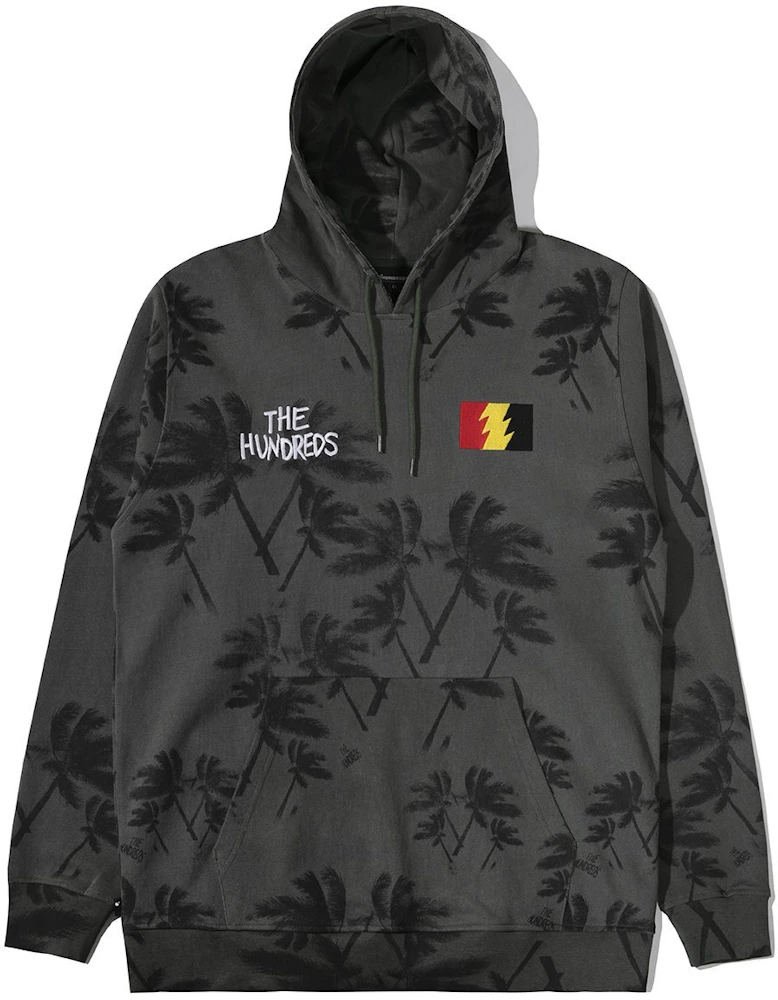 The Hundreds x Full Metal Jacket Haze Pullover Hoodie Olive Palm Print ...