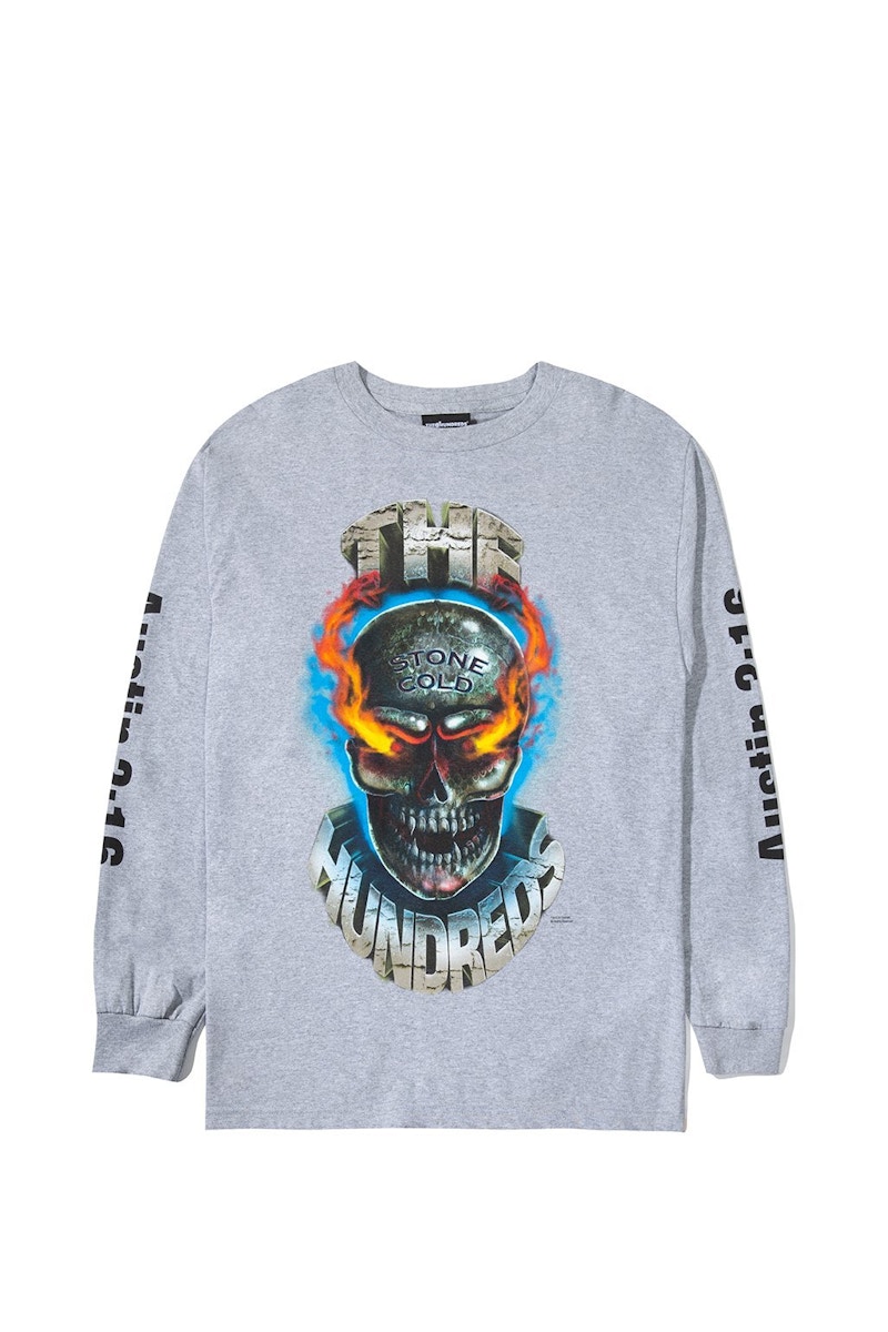 The hundreds skull outlet t shirt