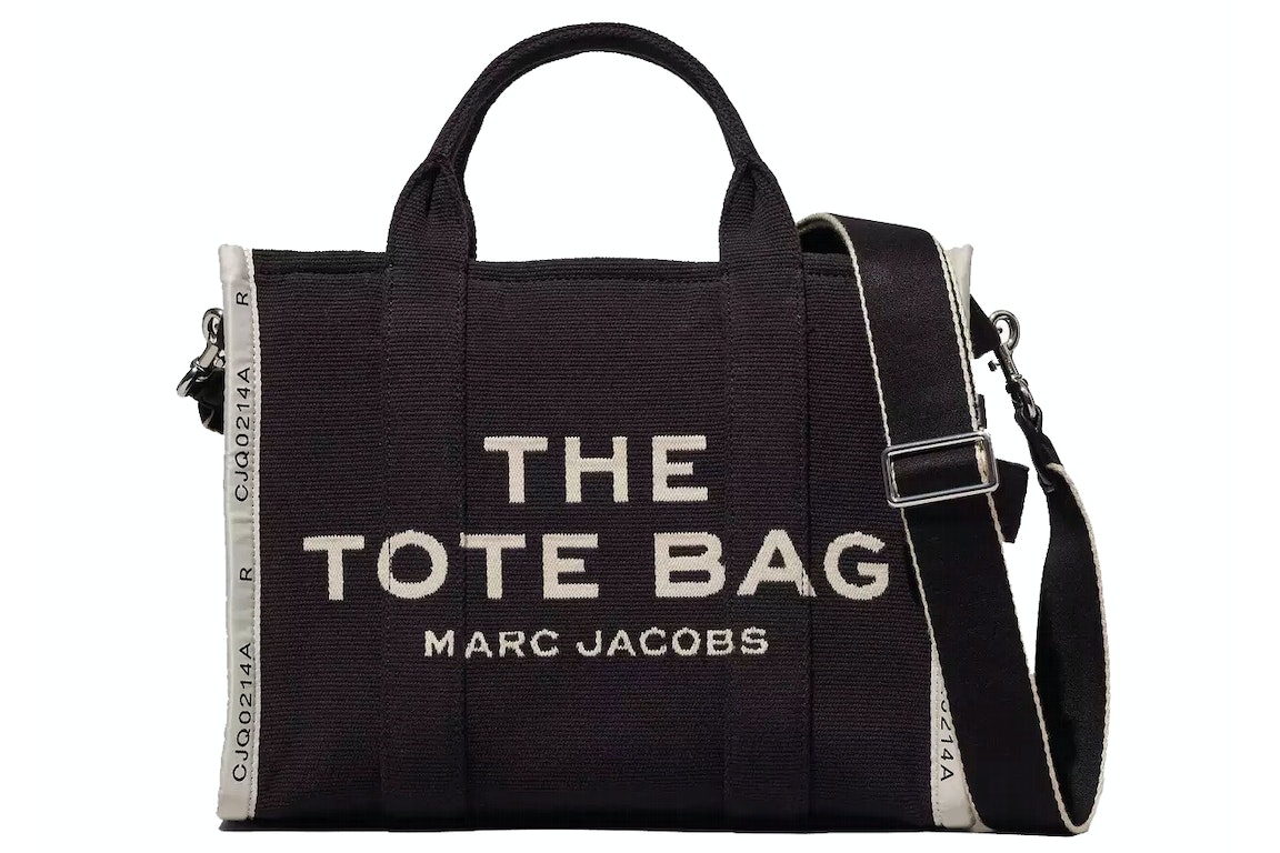 Pre-owned The Marc Jacobs Jacquard Small Tote Bag Black