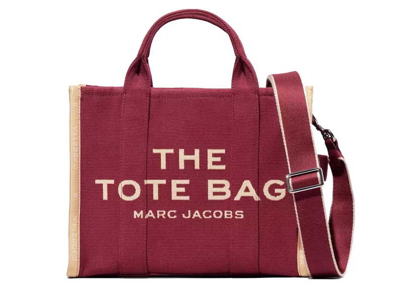 Marc Jacobs Jacquard Medium Tote Bag Merlot in Woven