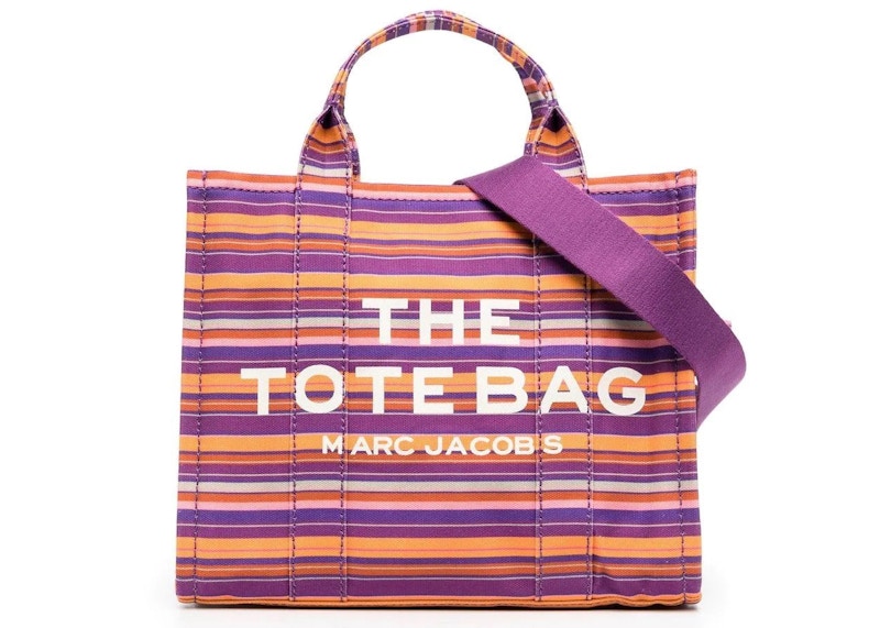 トートバッグ MARC JACOBS Multicolor Fabric Shopping Bag Marc Jacobs Medium Stripe Tote Bag Multicolor in Woven