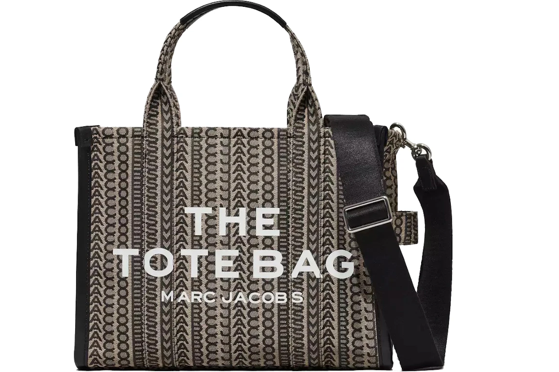 Marc Jacobs Monogram Jacquard Tote Bag Small Brown