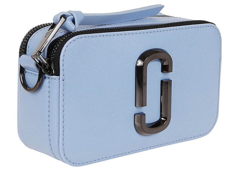 Marc Jacobs Snapshot DTM Camera Bag Dreamy Blue in Saffiano Leather