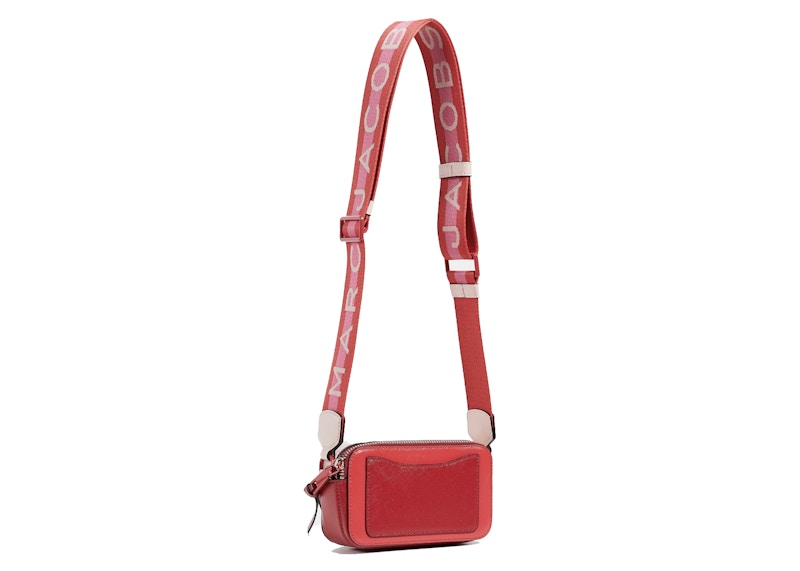 Marc Jacobs Snapshot DTM Camera Bag Poppy Red Multi in Cowhide