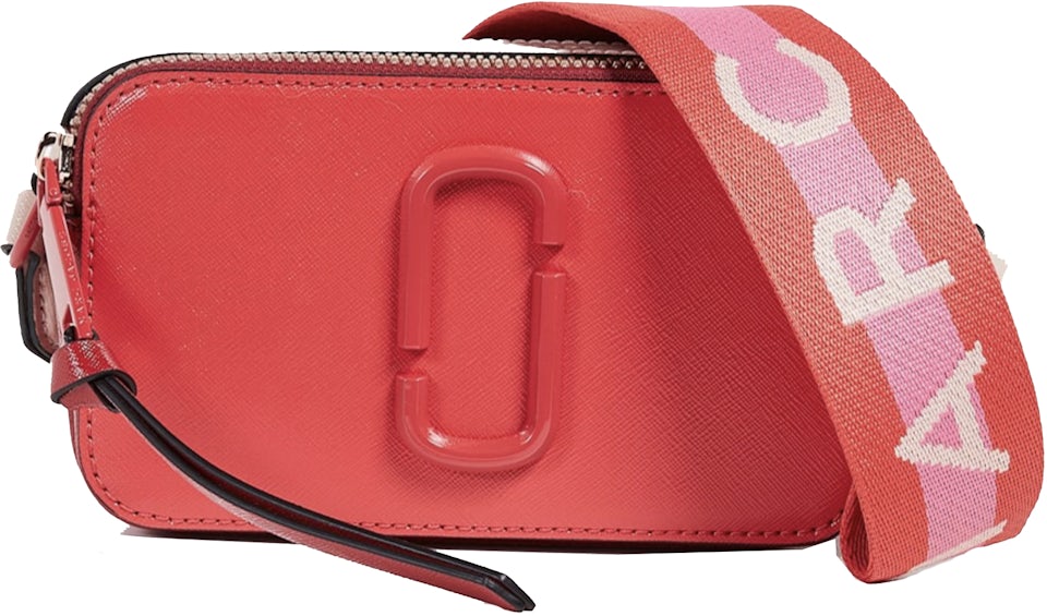 Marc Jacobs, Snapshot Dtm Multi Poppy Red Leather Shoulder Bag