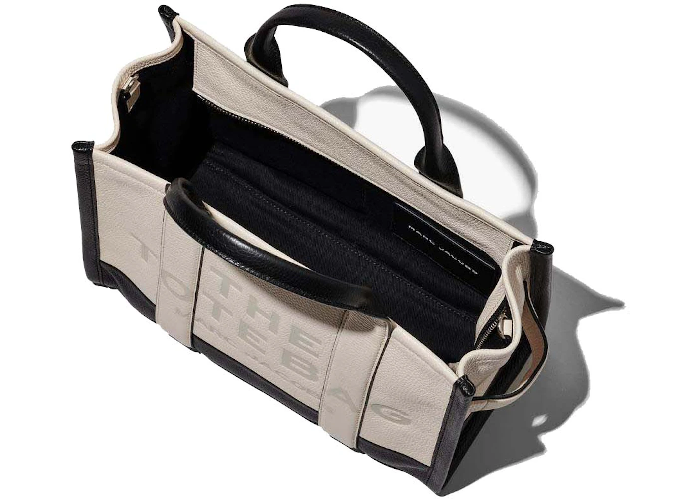 Marc Jacobs The Colorblock Medium Tote Bag Ivory Multi in Leather with ...