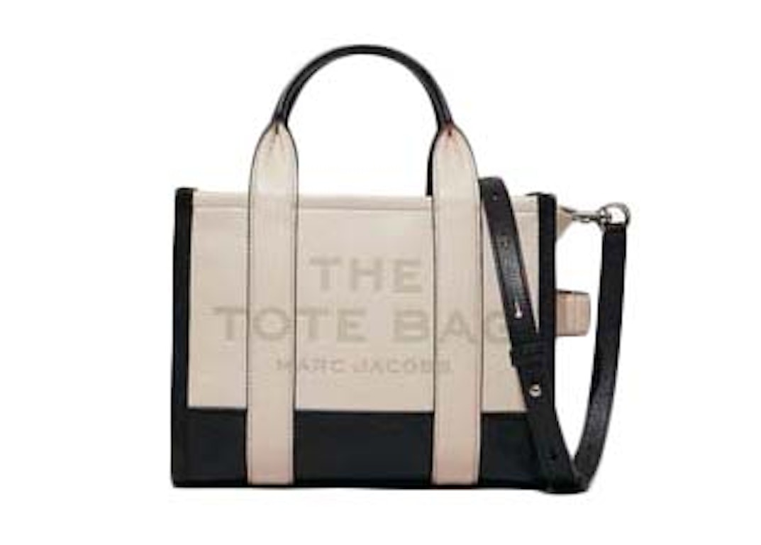 Pre-owned The Marc Jacobs The Colorblock Mini Tote Bag Ivory Multi