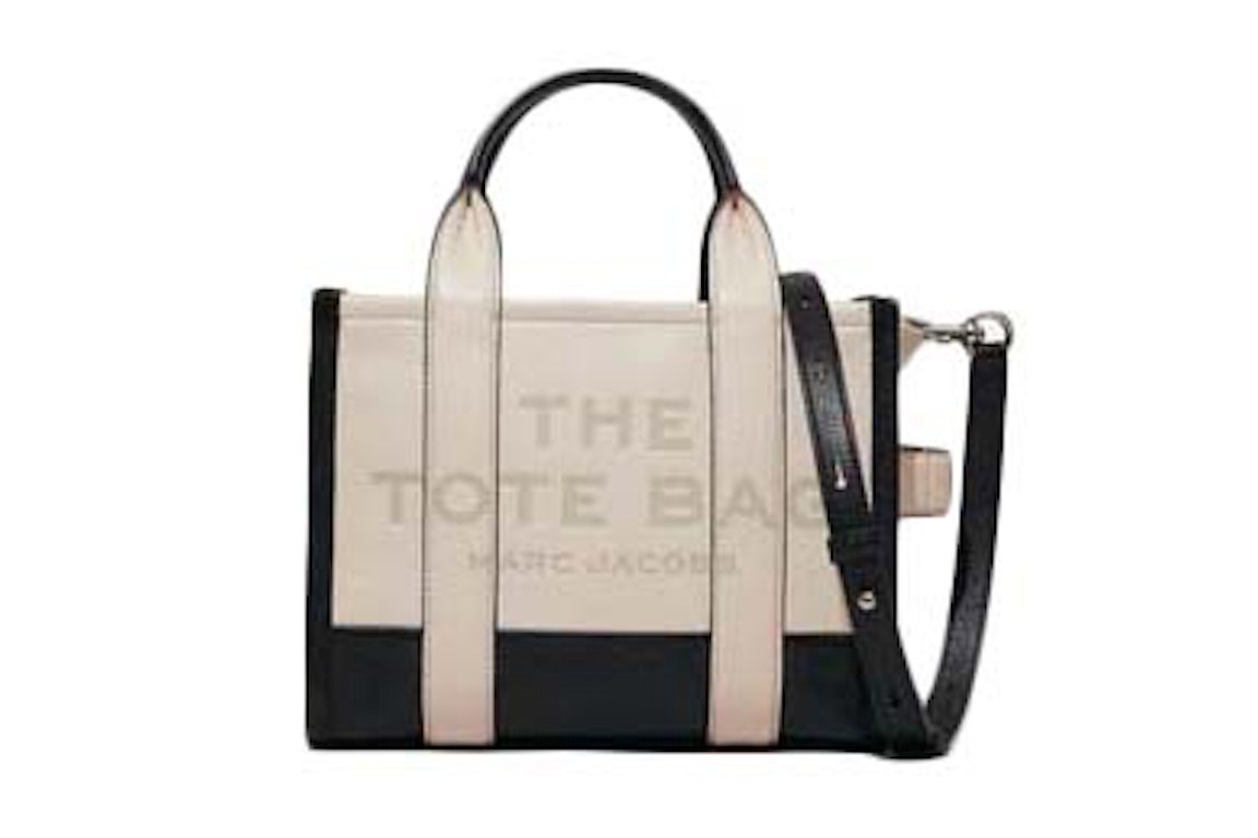 Pre-owned The Marc Jacobs The Colorblock Mini Tote Bag Ivory Multi