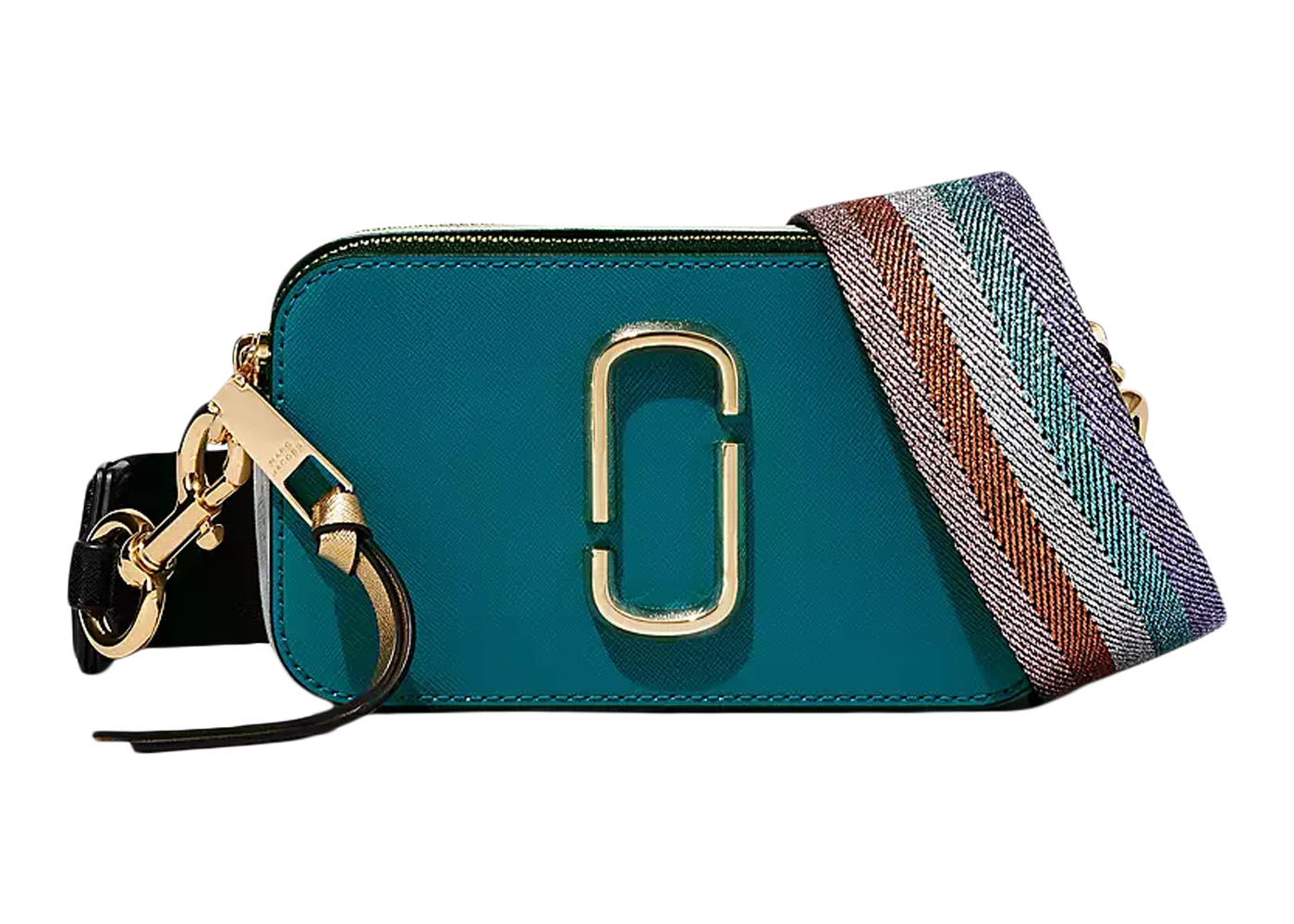 Marc Jacobs The Colorblock Snapshot Harbor Blue Multi in Saffiano