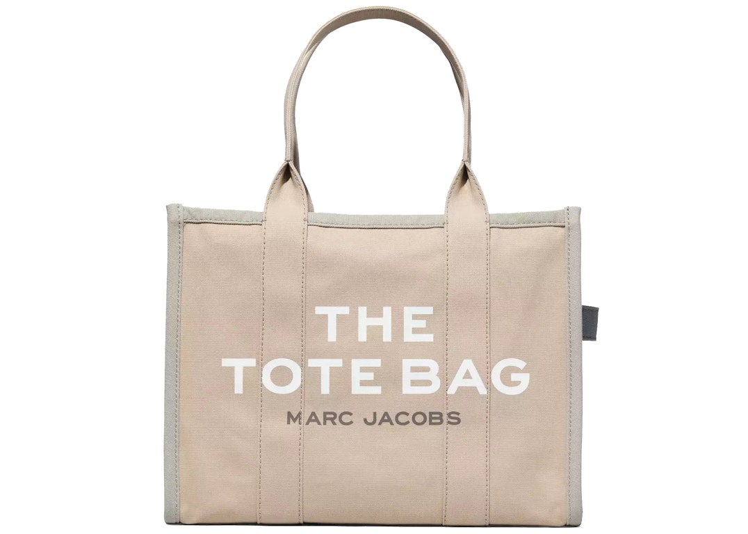 Pre-owned The Marc Jacobs Marc Jacobs The Colorblock Tote Bag Large Beige/multi