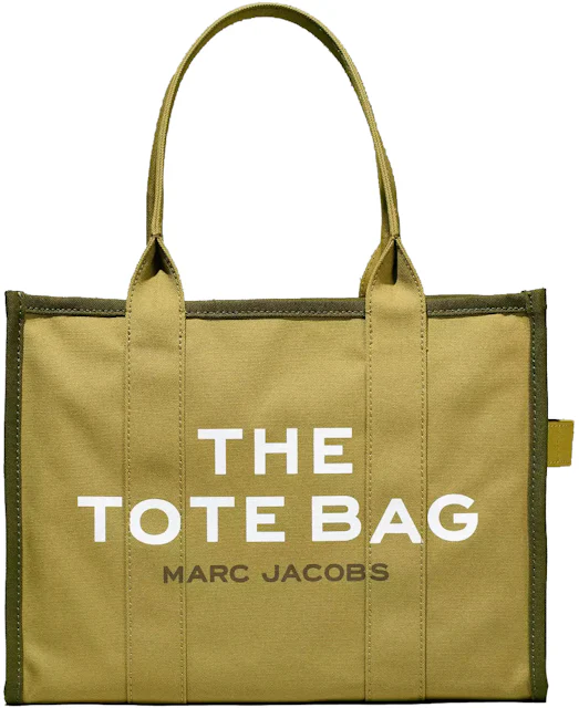 Marc Jacobs The Colorblock Tote Bag Large Slate Green/Multi in Cotton - US