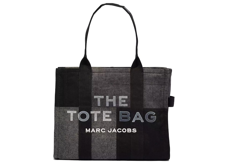 Marc Jacobs The Denim Tote Bag Large Black Denim in Cotton - US