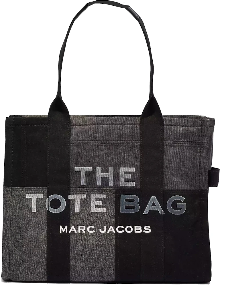 Marc Jacobs The Denim Tote Bag Large Black Denim in Cotton - GB