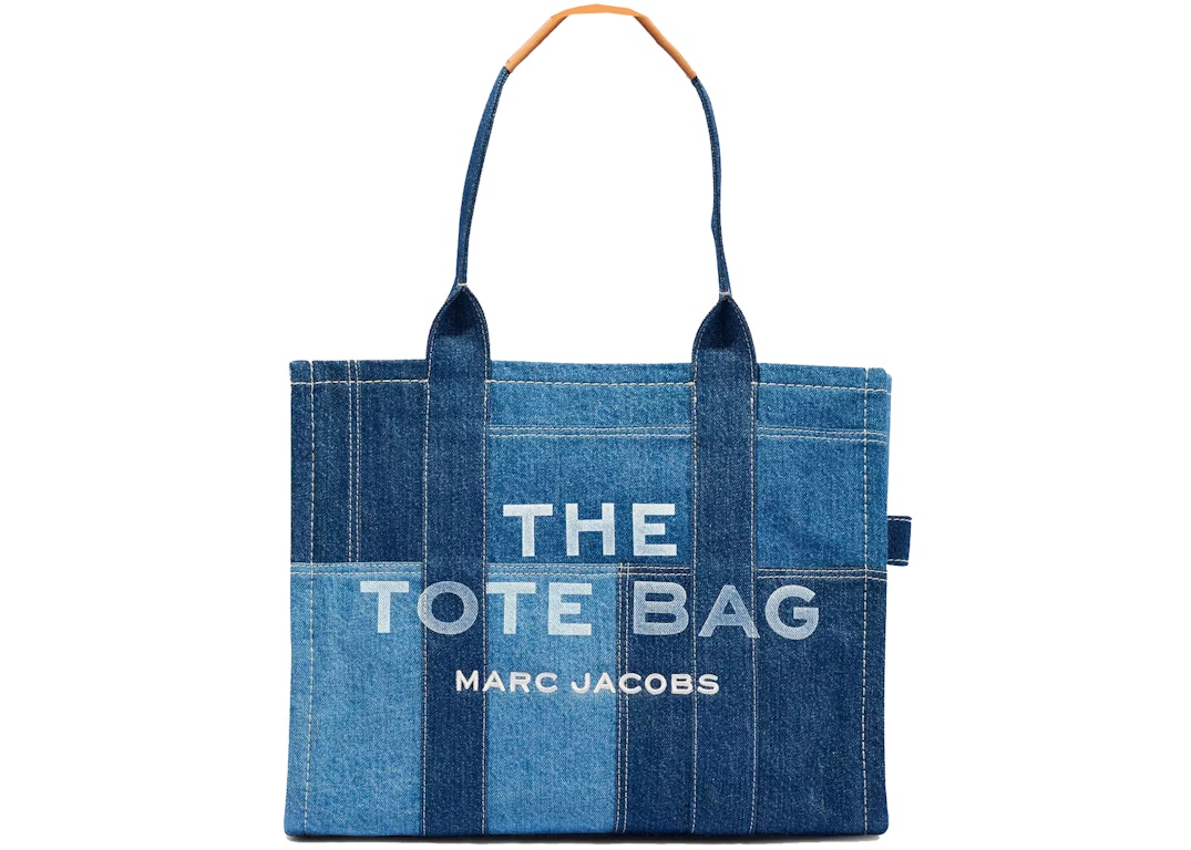 Pre-owned The Marc Jacobs The Denim Tote Bag Large Blue Denim