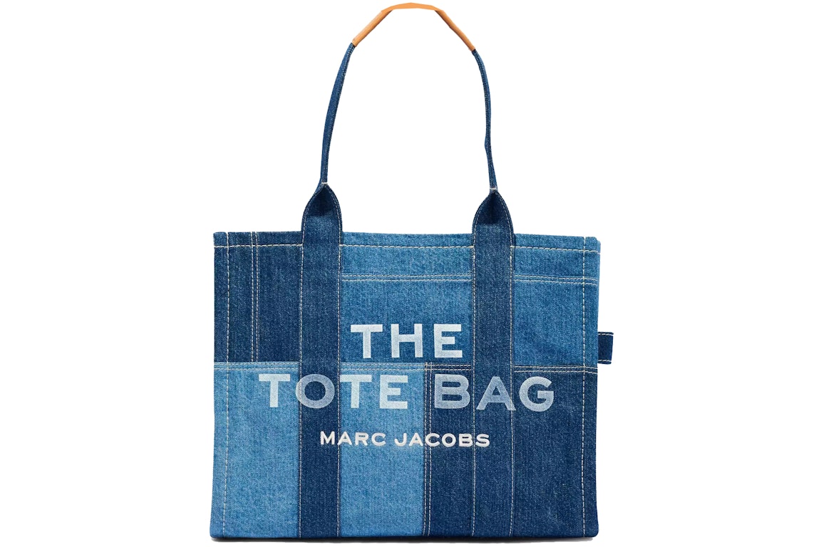 Pre-owned The Marc Jacobs The Denim Tote Bag Large Blue Denim