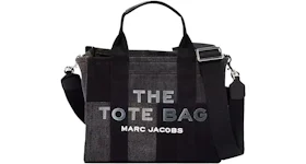 Marc Jacobs The Denim Tote Bag Small Black Denim