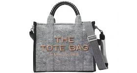 Marc Jacobs The Felt Flannel Tote Bag Medium Gray