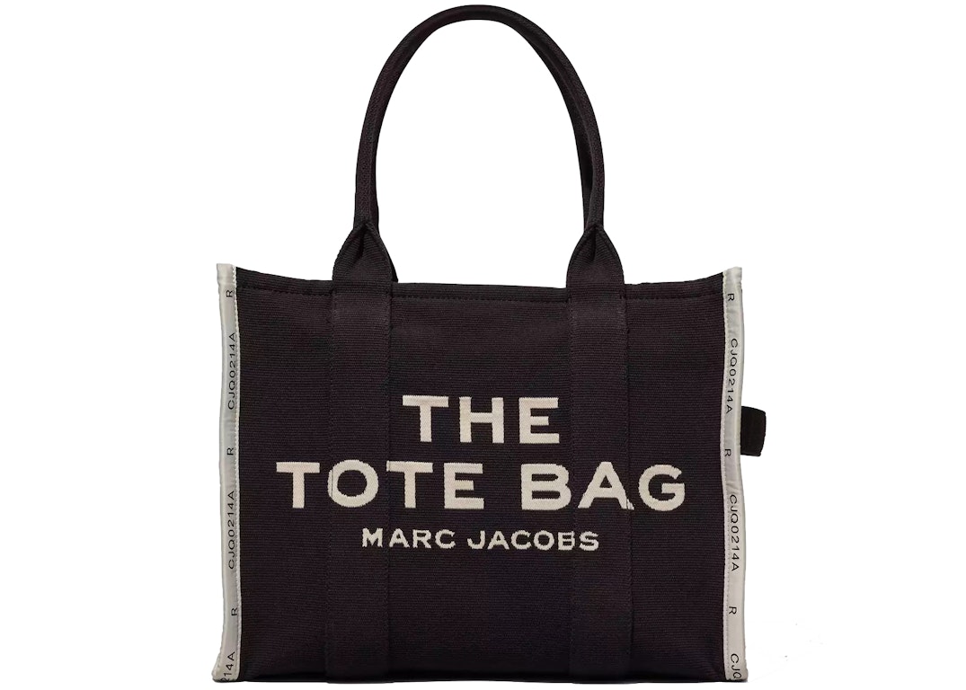 Pre-owned The Marc Jacobs The Jacquard Tote Bag Large Black