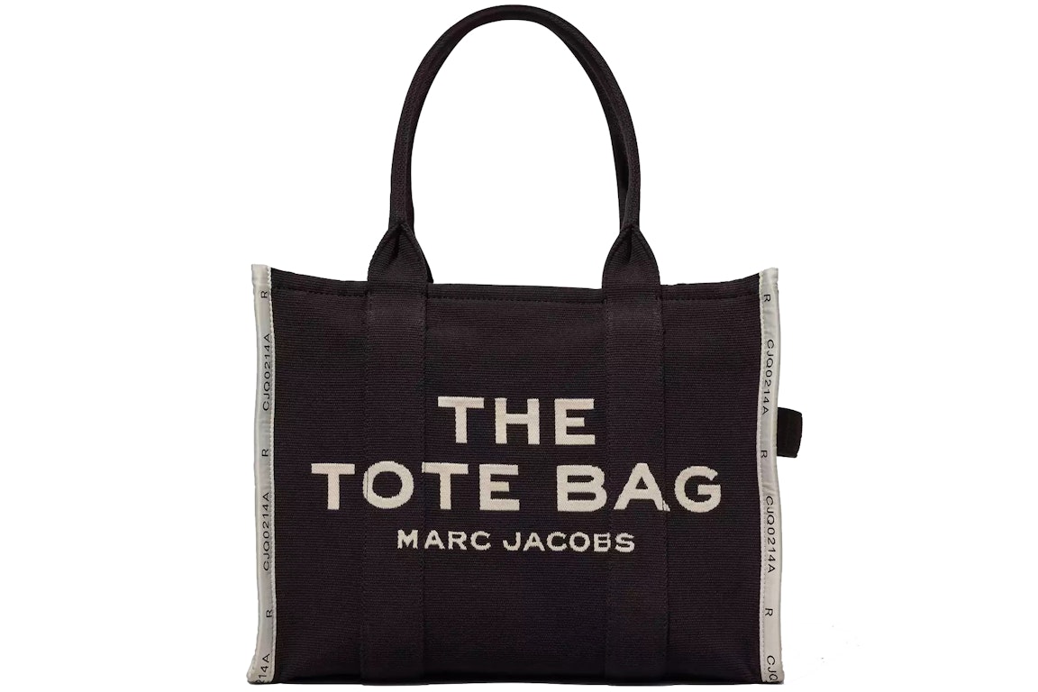 Pre-owned The Marc Jacobs The Jacquard Tote Bag Large Black