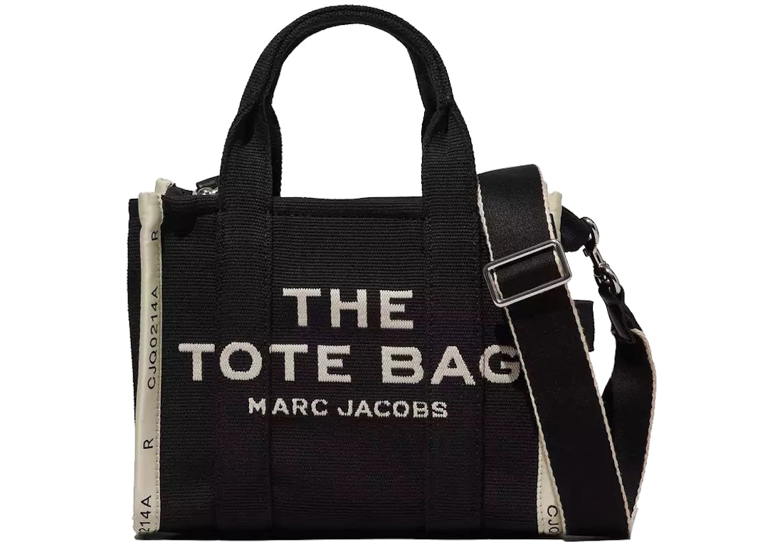 Pre-owned The Marc Jacobs The Jacquard Tote Bag Mini Black