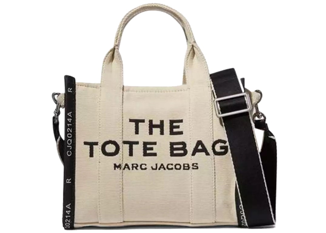 Pre-owned The Marc Jacobs The Jacquard Tote Bag Mini Warm Sand