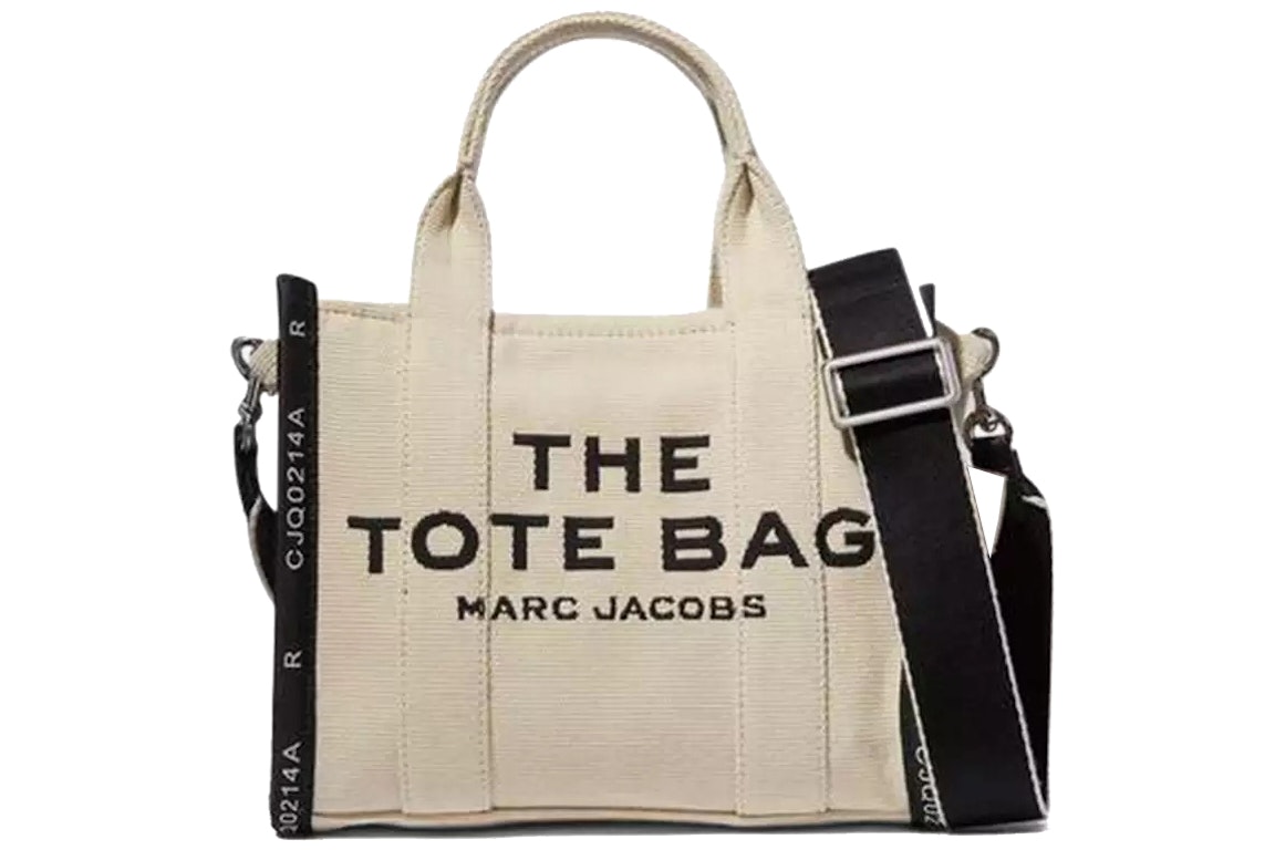 Pre-owned The Marc Jacobs The Jacquard Tote Bag Mini Warm Sand