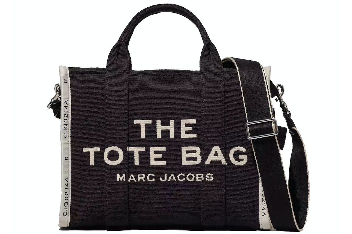 Pre-owned The Marc Jacobs The Jacquard Tote Bag Small Black