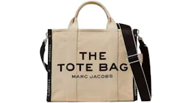 Sac fourre-tout Marc Jacobs The Jacquard Tote Bag format moyen sable