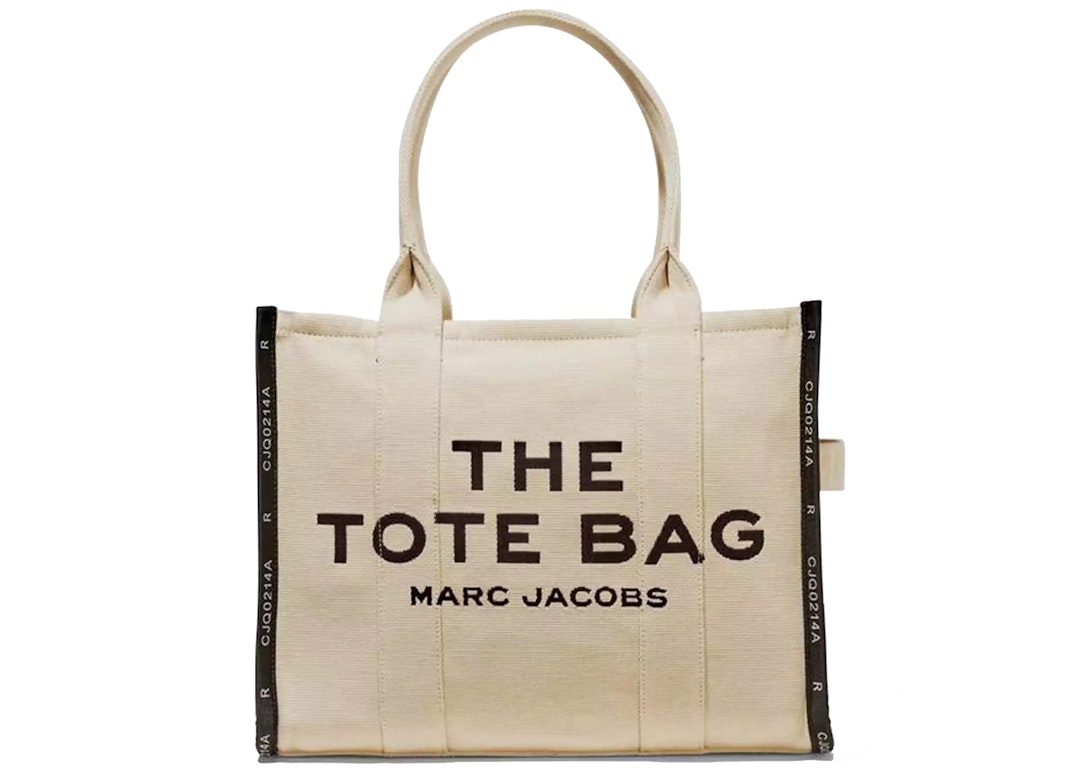 Pre-owned The Marc Jacobs The Jacquard Tote Bag Large Warm Sand