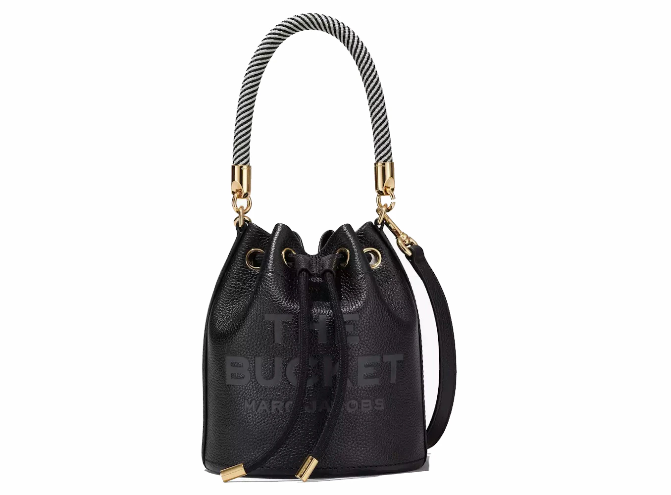 Marc Jacobs The Leather Bucket Bag in Black