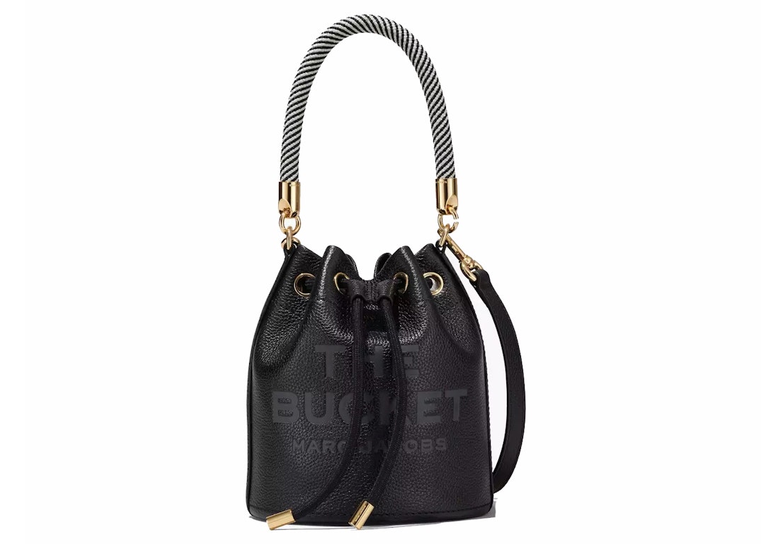 Pre-owned The Marc Jacobs The Leather Bucket Bag Black