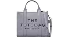 Marc Jacobs The Leather Medium Tote Bag Wolf Grey