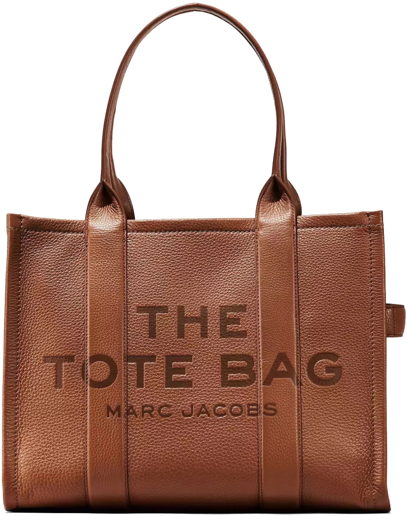  Marc Jacobs Women's The Leather Medium Tote Bag, Argan Oil,  Brown, One Size : Clothing, Shoes & Jewelry