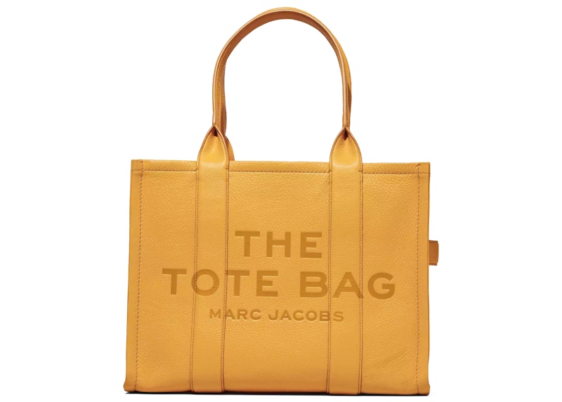 Marc Jacobs The Leather Tote Bag Large Artisan Gold with Gold tone de la collection in Grain Leather FR