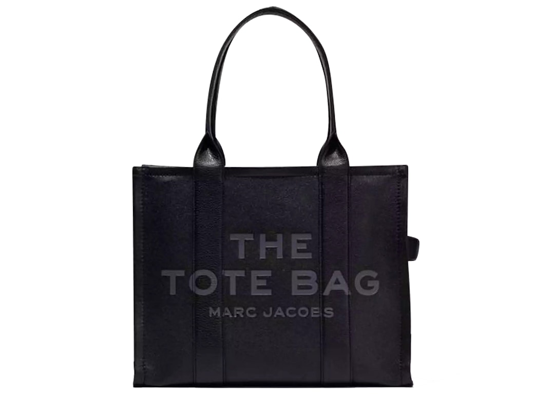 Pre-owned The Marc Jacobs The Leather Tote Bag Large Black