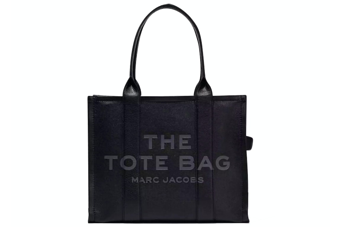 Pre-owned The Marc Jacobs The Leather Tote Bag Large Black