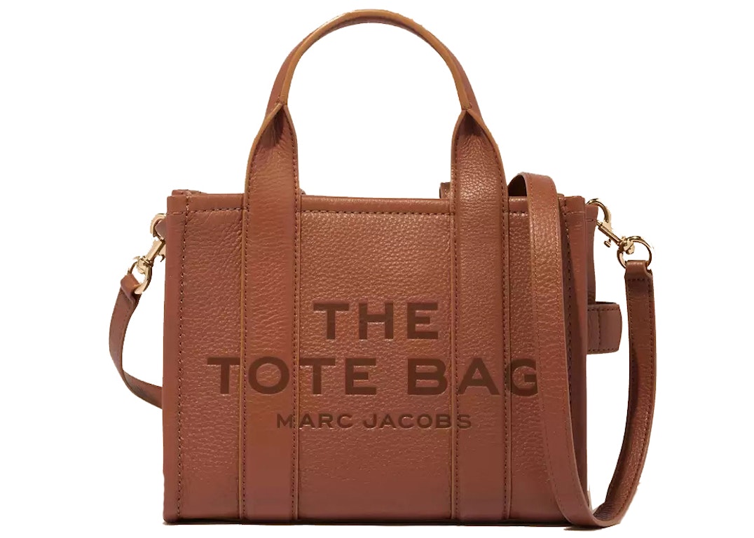 Pre-owned The Marc Jacobs The Leather Tote Bag Mini Argan Oil