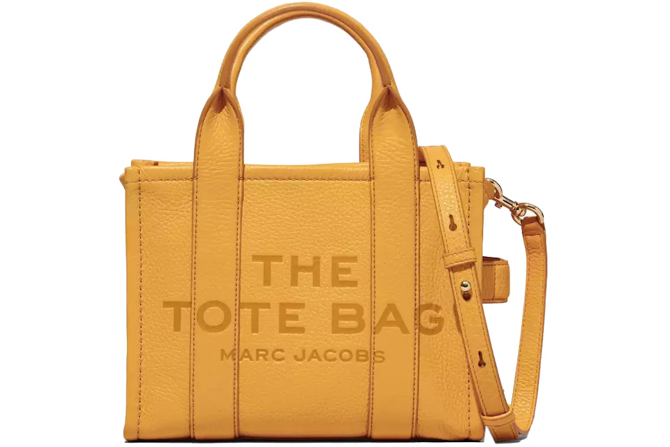 The Marc Jacobs The Leather Tote Bag Mini Artisan Gold