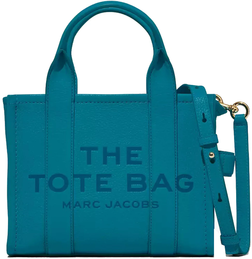Marc Jacobs The Leather Tote Bag Small Barrier Reef in Grain