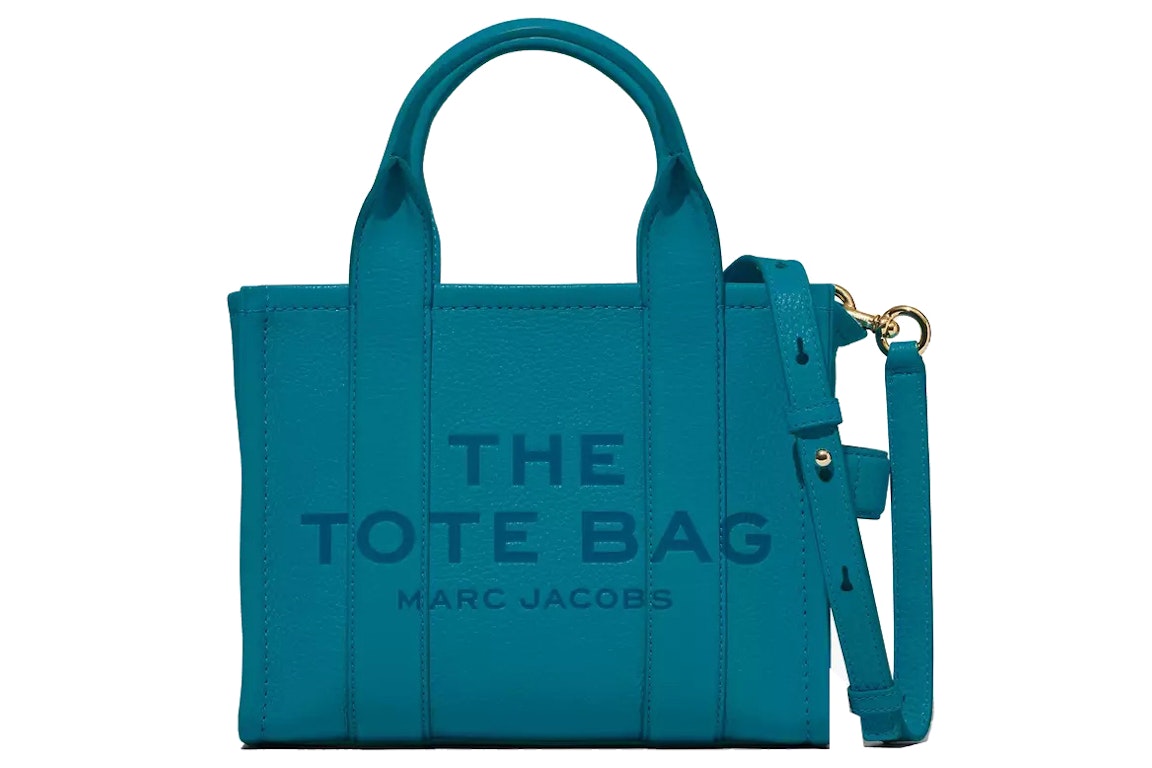 Pre-owned The Marc Jacobs The Leather Tote Bag Mini Barrier Reef