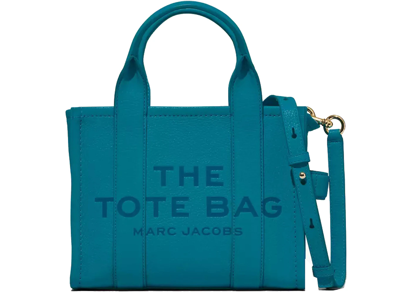Marc Jacobs The Leather Tote Bag Small Barrier Reef in Grain