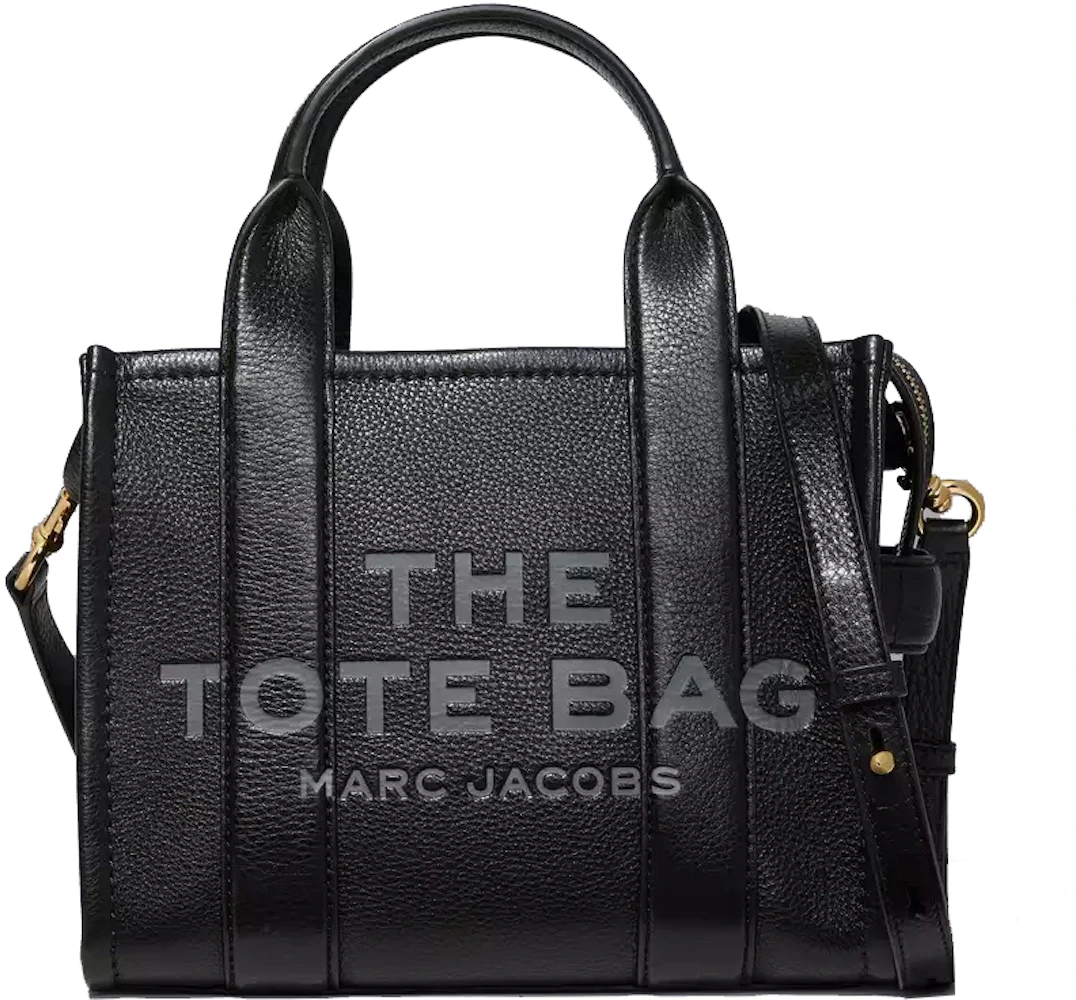 Marc Jacobs The Leather Tote Bag Small Barrier Reef in Grain Leather with  Gold-tone - US