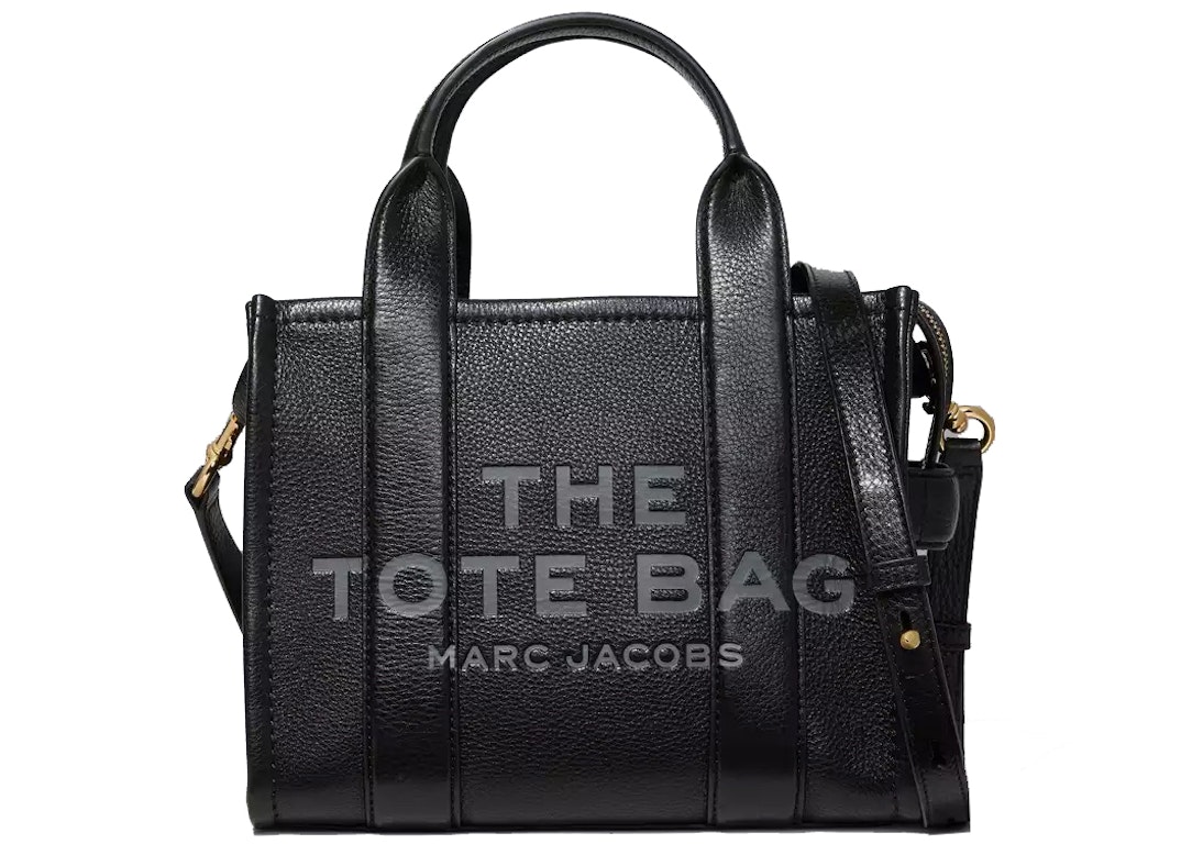 Pre-owned The Marc Jacobs The Leather Tote Bag Mini Black