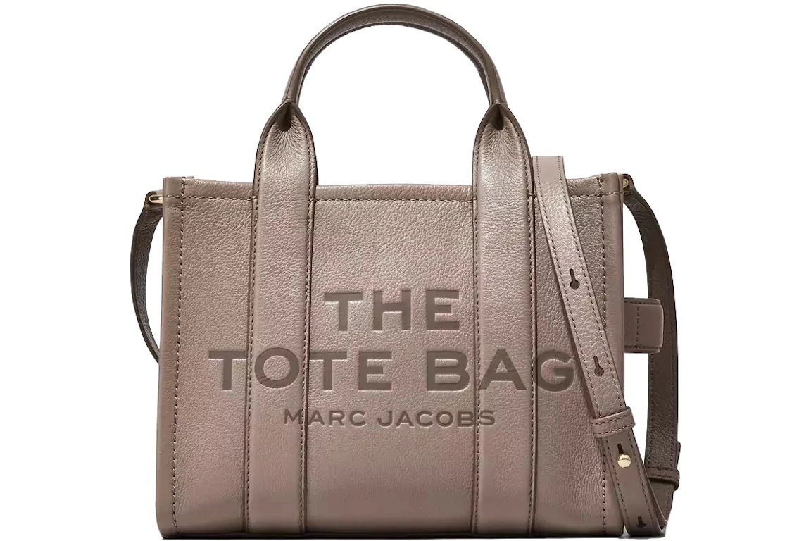 Marc Jacobs The Leather Tote Bag Mini Cement
